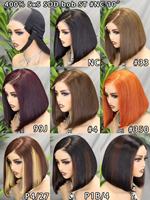 Perruque Bob Courte Droite en Cheveux Humains Bruts 5x5 Lace Closure C Part, Densité 400, Double Drawn, 10 pouces, Sans Colle, Pré-épilée pour Femmes