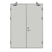 Porte coupe-feu en acier de sécurité, portes métalliques industrielles résistantes au feu, portes à une seule feuille