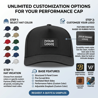 Gorras de Golf de 5 Paneles con Visera Curva, Personalizables al por Mayor con Logotipo, Parche de Goma PVC, Resistentes, Ajustables, Deportivas, Impermeables, Gorra de Béisbol