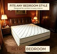 Matelas de luxe pour hôtel OEM&ODM avec ressorts ensachés, Euro Top, en mousse à mémoire de forme hybride haute densité, disponible en tailles King, Queen, Full et Twin