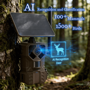 Caméra de chasse pour la faune avec système d'alimentation double OEM ODM, intégration solaire, reconnaissance et classification IA, 4G <span class=keywords><strong>MMS</strong></span> SMTP FTP, IP66 - Product Image 1