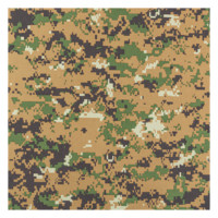 Tissu Oxford tissé antistatique imprimé camouflage Marpat 100% polyester pour bagages et sacs, imperméable 5*5 72T 600D PVC pour filles