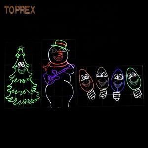 Toprex ไฟตกแต่งคริสต์มาส,ไฟซานต้าและกวางเรนเดียร์แบบเคลื่อนไหวได้พร้อมไฟ Led แบบเลื่อนได้ไฟ2d สำหรับสวนกลางแจ้งไฟคริสต์มาส - Product Image 6