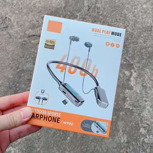 <span class=keywords><strong>BT1</strong></span> les écouteurs sportifs Bluetooth à maintien du cou offrent une autonomie de batterie longue durée et prennent en charge l'insertion de carte avec affichage numérique LED - Product Image 1