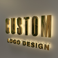 Enseignes LED 3D en gros LC Sign – Lettres lumineuses pour logo d'entreprise, enseignes métalliques rétroéclairées