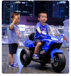 Motocicleta Eléctrica para Niños en Oferta, Triciclo de Plástico con Batería, Auto de Juguete con Reproductor de Música MP3 para Niños de 2 a 4 Años - Product Image 2