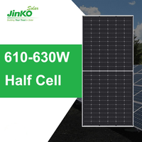 Panel Surya Mono PV Modul Jinko 600-625W Premium Teknologi Baru Tipe-N TOPCon Bifacial Kaca Ganda untuk Proyek Surya Industri