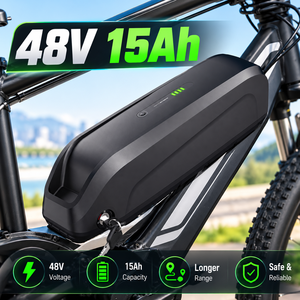 Batterie lithium 48V 15Ah pour tube diagonal, avec BMS 30A et chargeur 2A, compatible avec moteurs de vélo électrique 500W/750W/1000W/1500W/2000W, stock UE - Product Image 1