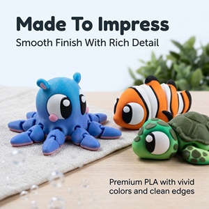 Set de 10 Figuras de Animales Marinos Impresas en 3D, Articuladas, Juguetes Marinos, Mini Figuras Marinas, Recuerdo de Fiesta, Regalo - Product Image 6