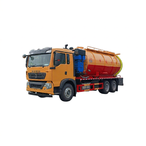 3 Axle 10 Wheels Sinotruk Septic Truck 22000L, Aux Engine Water Ring <b>Vacuum</b> <b>Pump</b> High Pressure Jet For Sludge & Sewer Cleaning - Product Image 1