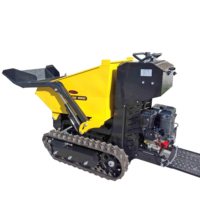 Mini-dumper chenillé ANT BY600W à entraînement hydraulique, démarrage électrique, moteur auto-déchargeur pour usage agricole