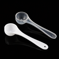 Cucchiaio dosatore in plastica bianca professionale OEM personalizzato da 1g, 2g, 3g, 5g, 10g, 15g per sciroppo