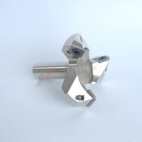 Fraise à rainurer et chanfreiner KWS 2-1/2 Dia 53/64 1/2 Shank Insert Carbide pour le surfaçage et le chanfreinage des panneaux