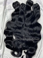 Rambut Manusia Vietnam Mentah Tanpa Proses, Bundel Rambut Keriting Burma, Rambut Kamboja dengan Kutikula Tertata Rapi, Rambut India Keriting Alami Bergelombang