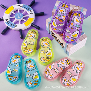 Pantuflas con suela de PVC y luces LED de dibujos animados para niños, luminosas de noche, con lunares, para verano, ocio, <span class=keywords><strong>hotel</strong></span> y primavera - Product Image 6
