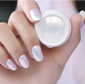 Chiodo di Scintillio della Polvere Arcobaleno Barlume Laser Magia mermaid pearl shell in polvere per la Nail Art Polish Decorazioni In Polvere - Product Image 1
