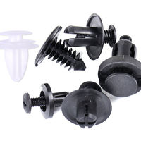 Kit de 100 attaches de fixation pour voiture, 6 tailles, en nylon, type poussoir, rivets pour pare-chocs, garnitures de porte, ailes, avec boîte de rangement