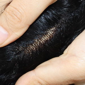 DU MONO Men <strong>Hair</strong> Toupee Fine Mono Durable Capillary Prosthesis 6inch Mens Wigs System 130% Density Human <strong>Hair</strong> <strong>Tupee</strong> - Product Image 5