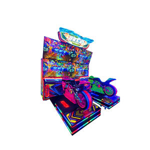 Nuevo Equipo de Entretenimiento Arcade, Máquina de Juego de Carreras de Motos para 2 Jugadores, Operada con Monedas, Speed Car God 2, Simulador de Doble Pantalla - Product Image 4