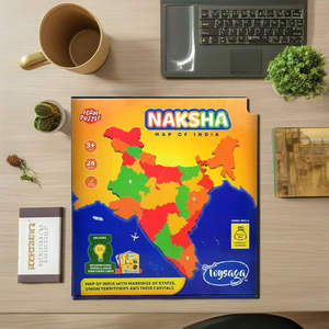 Puzzle géographique éducatif de l'Inde en mousse et carton pour enfants, idéal pour la salle de classe et l'apprentissage à domicile - Product Image 1