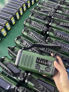 <span class=keywords><strong>Radio</strong></span> d'urgence à manivelle 10000mAh <span class=keywords><strong>Radio</strong></span> portable à énergie solaire avec fonction météo AM FM, lampe de poche et chargeur de téléphone portable - Product Image 3