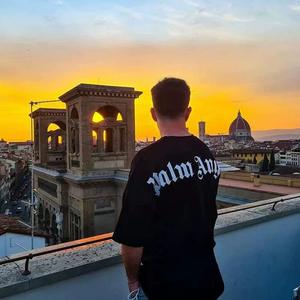 <span class=keywords><strong>Camiseta</strong></span> de 240g con Estampado de Letras de Moda, Estilo Hip Hop Europeo Americano, <span class=keywords><strong>Palm</strong></span> Angel PA, para Hombre y <span class=keywords><strong>Mujer</strong></span> - Product Image 4