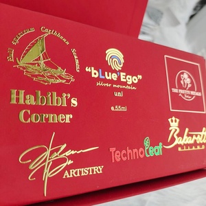 Autocollants 3D en or personnalisés avec logo pour l'emballage de parfum et de rouge à lèvres, conception gratuite, étiquettes en métal nickel imprimées sur mesure - Product Image 6