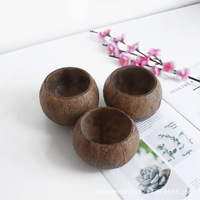 Bol en coquille de noix de coco pour couler la cire de bougie, décoration créative, rangement moderne et simple, décoration ronde pour la maison