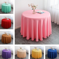 Nappe ronde ajustée en polyester blanc nappes de mariage pour événements vente en gros bon marché