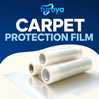 Film de protection pour tapis, rouleaux souples et unis auto-adhésifs en plastique, fournis par l'usine avec capacité de production OEM flexible