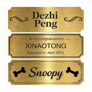 Placa Conmemorativa de Metal de Latón Vintage con Nombre Grabado Personalizado, Regalo Conmemorativo para Aniversario - Product Image 1