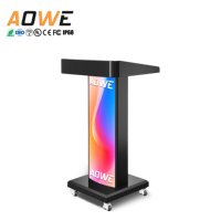 Podio LED AOWE para Conferencias y Discursos, Señalización LED con Control Remoto, Equipo para Auditorios y Salas de Conferencias
