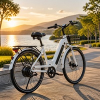 Vélo électrique tout-terrain 28-V1 350w 36V avec batterie au lithium, vélo électrique à pneus larges, vélos électriques