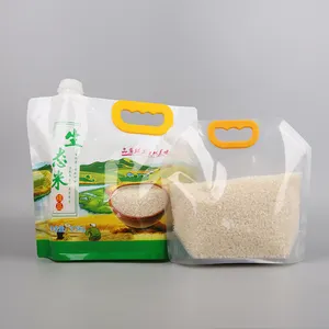 Stand Up Bag Innovative Transparent 1KG /2.5KG Factory Customized Stand Up Pouch Plastic Bag For Rice