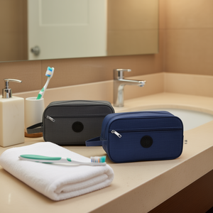 Trousse de toilette 25x14x7,5 cm, trousse de toilette de voyage pour homme avec poche zippée - Product Image 3