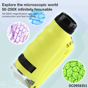 Ensemble de mini <span class=keywords><strong>microscope</strong></span> de dessin animé de science biologique jouet pour enfants avec support de téléphone - Product Image 4