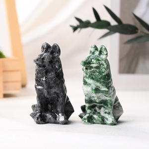 Cristales de Alta Calidad al por Mayor, Cristales Decorativos con Forma de Lobo y Perro para Decoración del Hogar - Product Image 5
