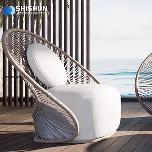 Aleación de aluminio para exteriores, jardín y patio, cuerda tejida a mano, sofá, terraza, sofá, juego de muebles de interior - Product Image 3