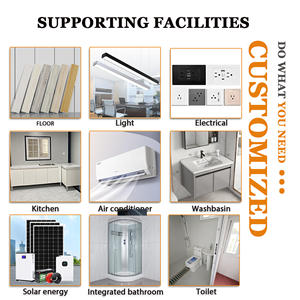 Casa Prefabricada de 20 pies, Casa Contenedor Portátil, Panel Sándwich Ignífugo, Diseño de Paquete Plano, Uso como Apartamento/Oficina/Almacén - Product Image 6