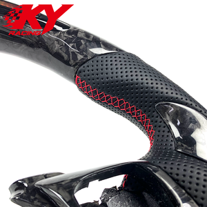 Volante deportivo personalizado de fibra de carbono forjada con LED y cuero para Lexus IS350 GS350 GS300 IS250 IS RX NX LS LC GS GX RC RCF - Product Image 2