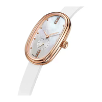 Montres en acier de conception et fabrication usine, avec mouvement japonais à petite seconde similaire à un diamant, pour marque privée