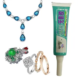 Bening UV bebas lem transparan perhiasan lem manik-manik untuk berlian membuat lem Super perekat untuk perbaikan kerajinan yang dapat dipakai