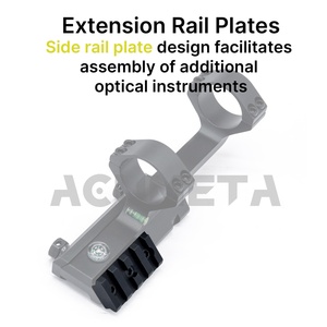 Support de lunette optique en aluminium étanche ACUMETA - Tube de 30 mm, montage de 20 mm, hauteur centrale de 1,57 pouce |   Niveau à bulle intégré antichoc - Product Image 4