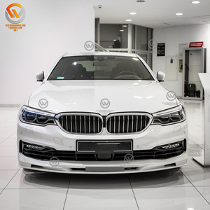 Labbro paraurti anteriore per 17-20 BMW serie 5 G30 G38 M Sport ABS nero lucido - Product Image 3