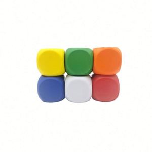 Dés en mousse PU personnalisés en gros, 6 cm, écologiques, fabriqués en 3D, avec logo personnalisable, pour l'entraînement - Product Image 5