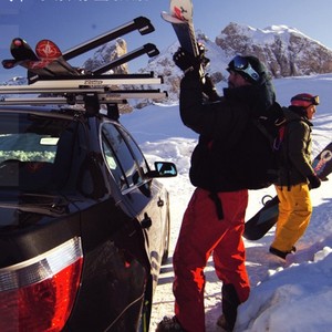 Porte-bagages fixe <span class=keywords><strong>pour</strong></span> <span class=keywords><strong>toit</strong></span> <span class=keywords><strong>de</strong></span> voiture en alliage d'aluminium, pinces à double <span class=keywords><strong>ski</strong></span> <span class=keywords><strong>pour</strong></span> snowboard - Product Image 2