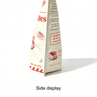 Sachet Doypack personnalisé attrayant avec motif, fermeture éclair hermétique, pour emballage de desserts et paniers cadeaux festifs