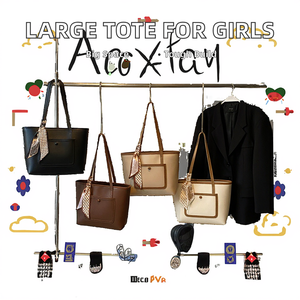 Sacs à main tendance pour femmes, grande capacité, sacs à main en PU souple pour jeunes femmes, fermeture éclair, polyester, sacs à bandoulière décontractés pour filles - Product Image 2