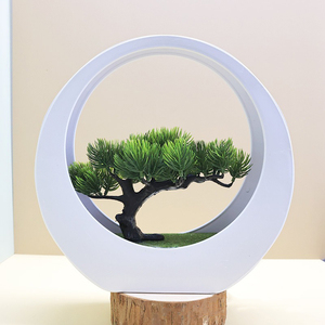 Kunstmatige Bonsai <span class=keywords><strong>Plant</strong></span> voor thuisdecoratie met plastic <span class=keywords><strong>pot</strong></span>, 28cm hoog, 26 designs beschikbaar - Moederdag cadeau - Product Image 4