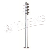 Ancrage au sol en acier Yuens Solar Foundation pour poteaux métalliques